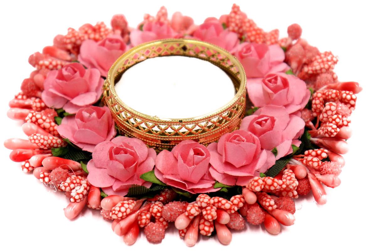 

QUVYARTS Metal Pink Candle