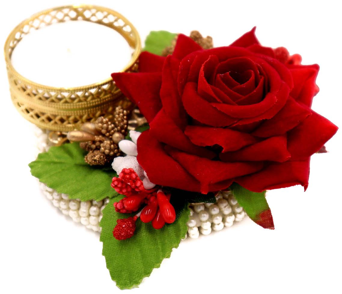 

QUVYARTS Metal Red Candle