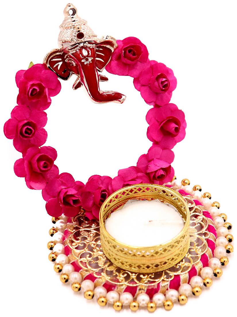 

QUVYARTS Metal Pink Candle