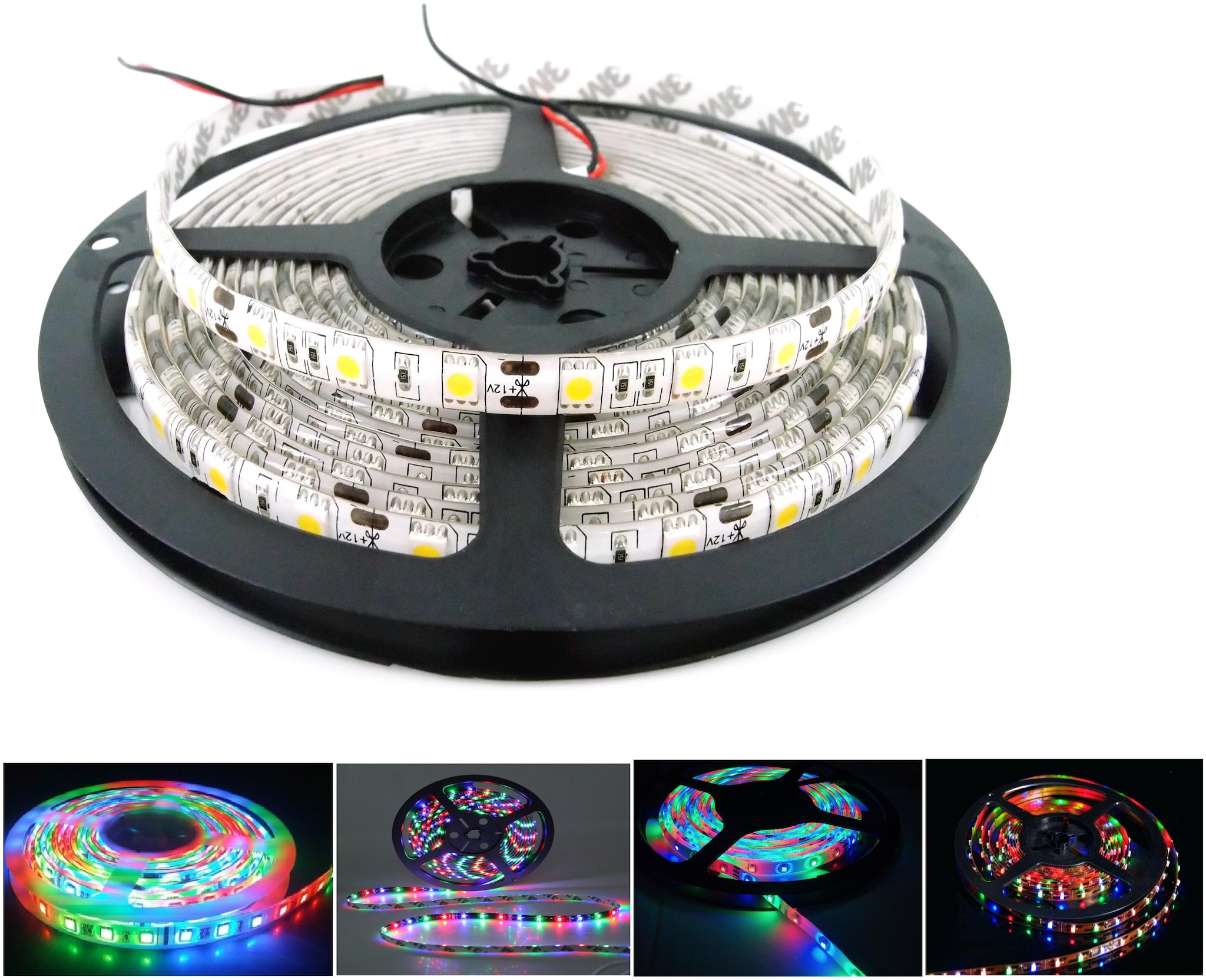 

QUXXA 5meter 15foots Strip Light Waterproof Dustproof Led Bulb Strip Light With Adapter Multicolor Color