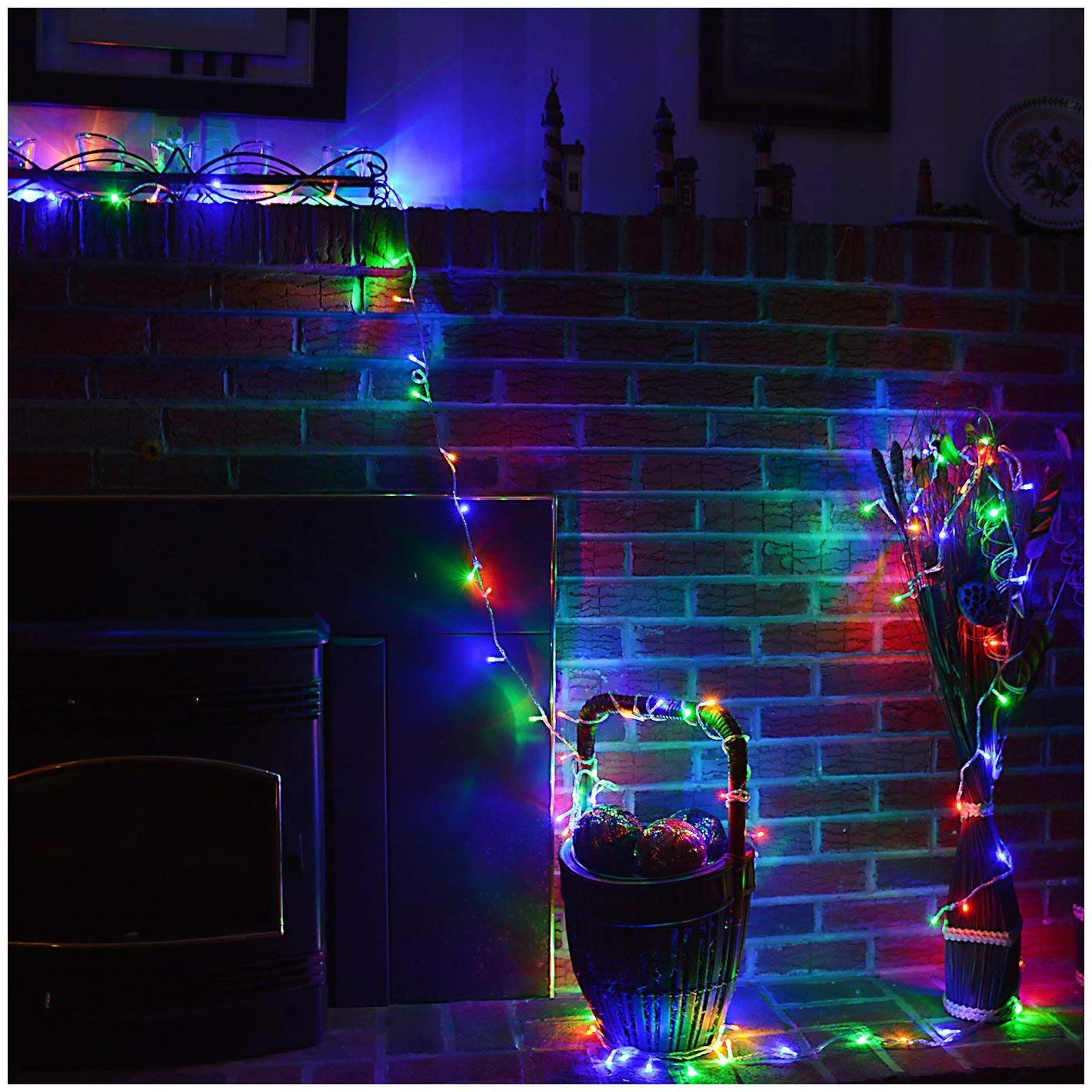 

R G B 26LEDs 8M LED String Fairy Lights Decorative Rope Firefly Lights for Patio Pathway Bedroom Outdoor and Indoor