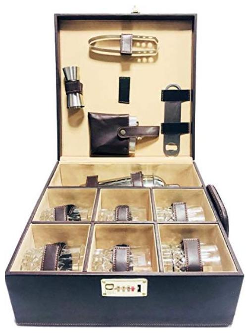 

R J STAR 6 glass portable bar (RJSPBS6) set of 12