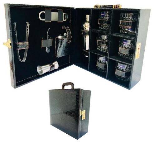 

R J STAR 6 glass portable bar set(RJSPBS6)