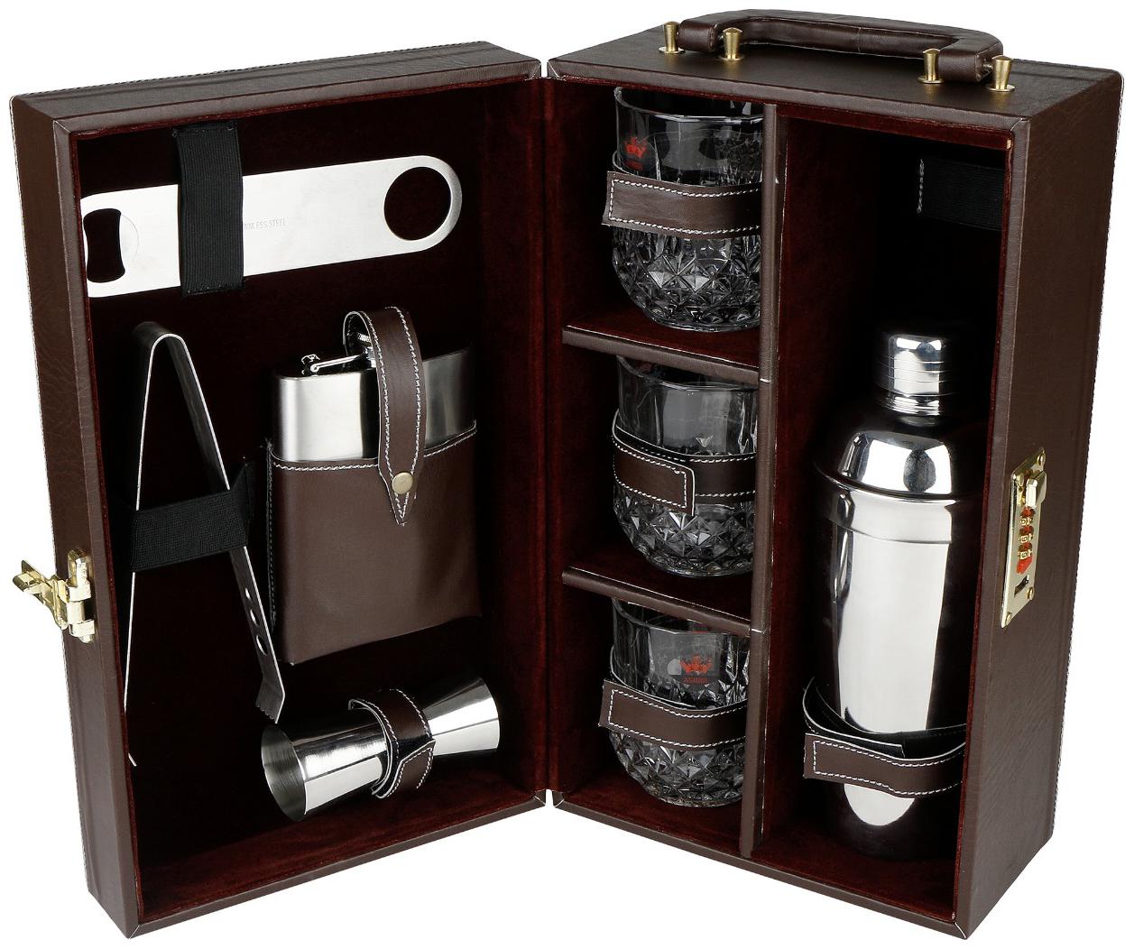 

R J STAR portable Stainless Steel bar set Assorted Set of 9