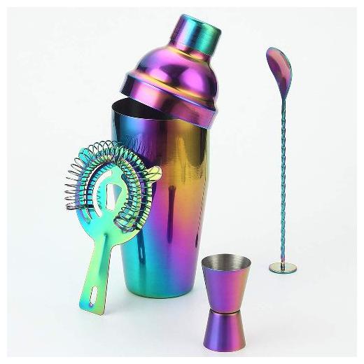 

R J Star Rainbow Color Bar Set(Cocktail Shaker)
