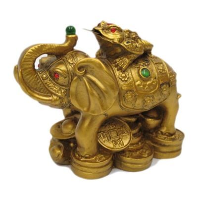 

R S V P Collection Vastu Feng Shui Money Frog On Elephant