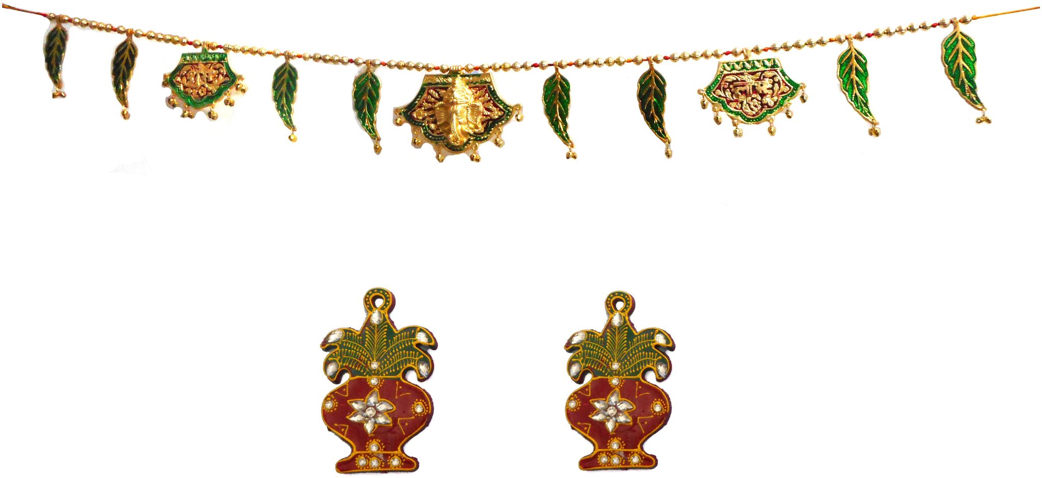 

RA-Rock Jaipuri Handmade Metal Decorative Bandarwal Door Hangings