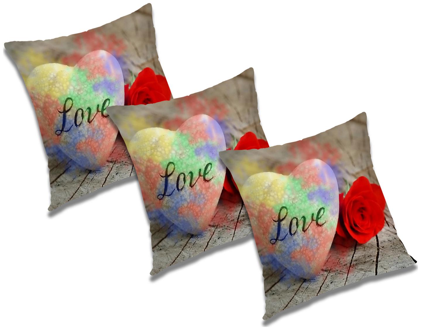 

RADANYA 3D Printed Cushion Cover (Set of 3) 12X12 inch