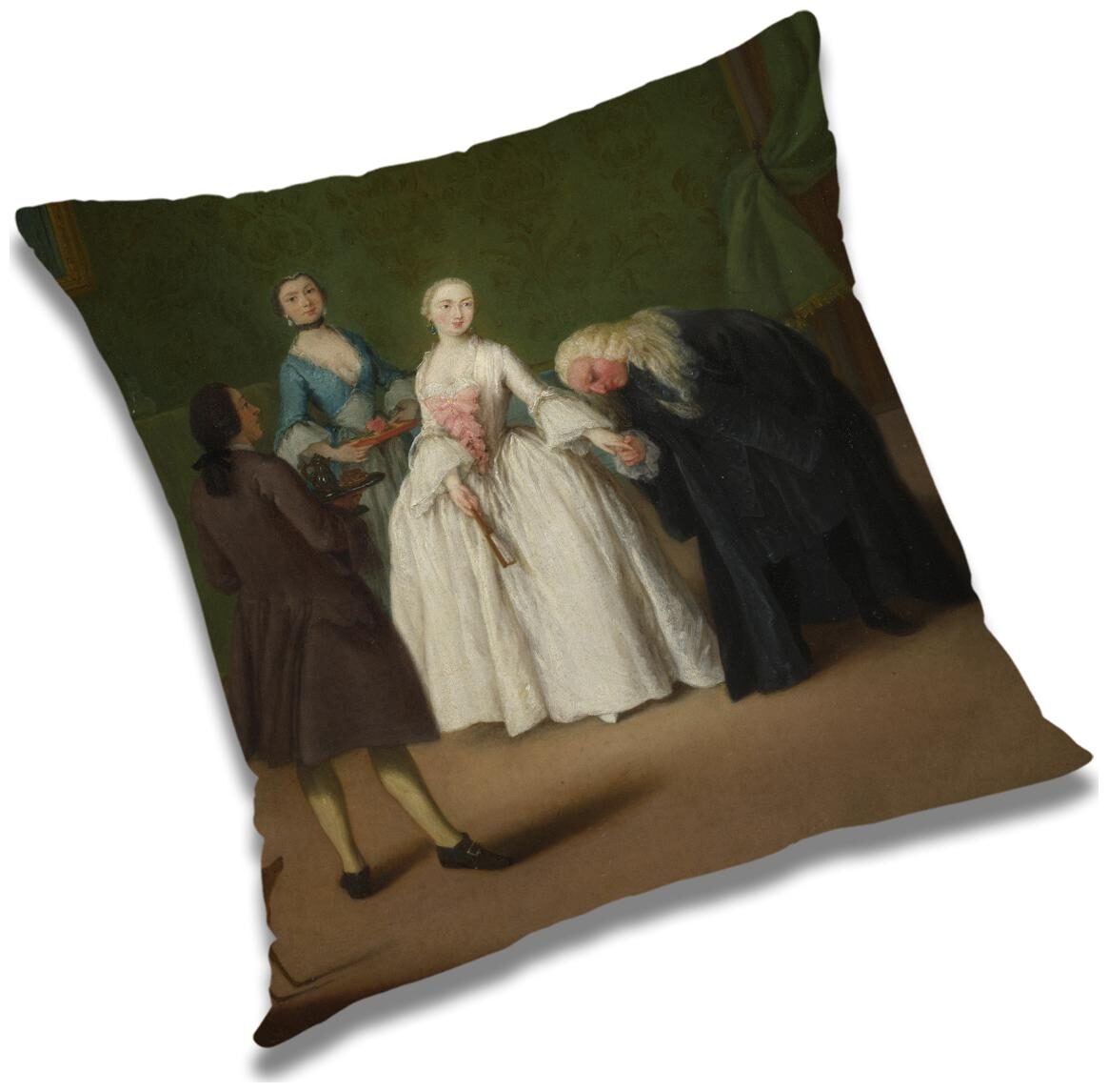 

RADANYA 3D Printed Cushion Cover with Filler Set 12X12 inch