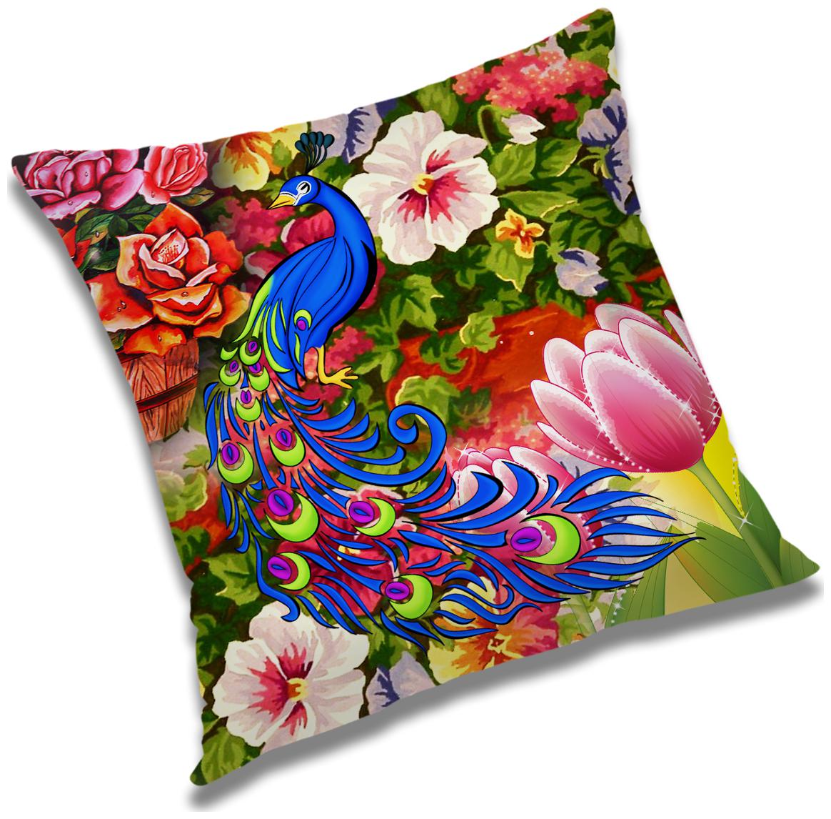 

RADANYA 3D Printed Cushion Cover with Filler Set 24x24 inch