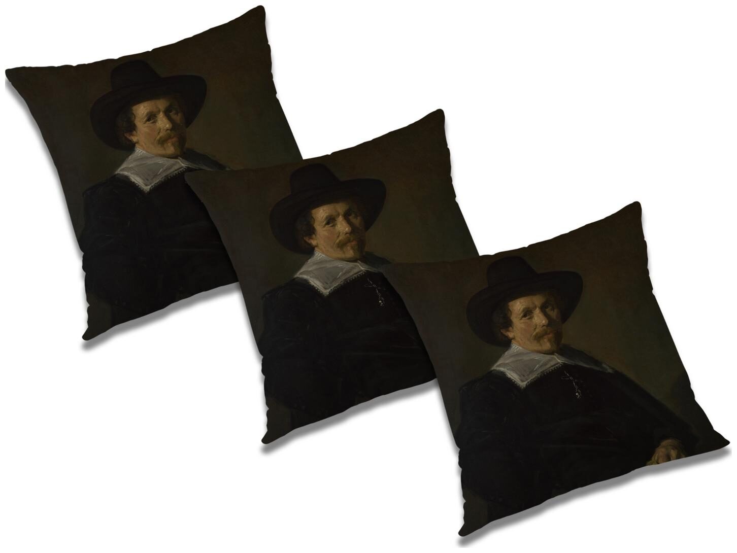 

RADANYA 3d printed Polyester White Cushion Cover ( Large Pack of 3 )