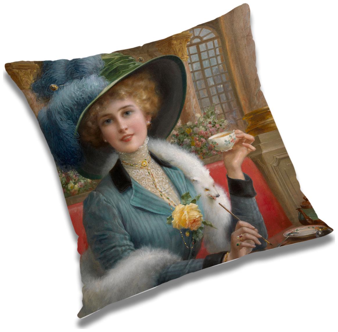 

RADANYA 3D Printed Cushion Cover 24x24 inch