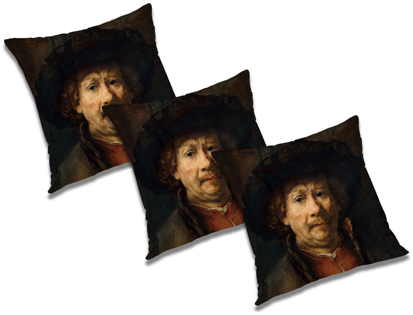 

RADANYA 3D Printed Cushion Cover with Filler (Set of 3) 20x20 inch
