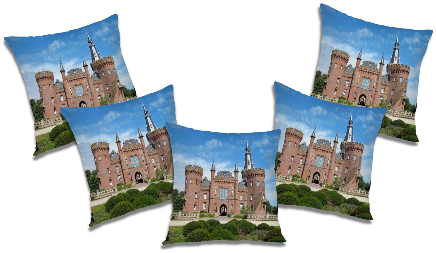 

RADANYA 3D Printed Cushion Cover with Filler (Set of 5) 20x20 inch