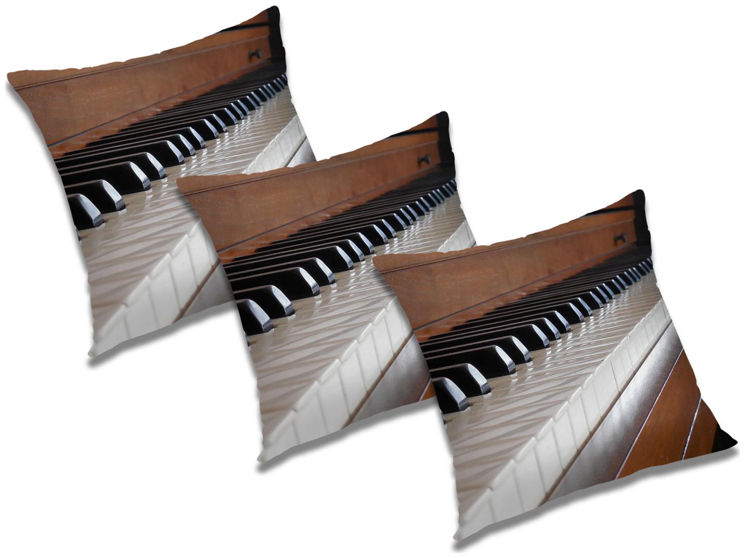 

RADANYA 3D Printed Cushion Cover with Filler (Set of 3) 20x20 inch