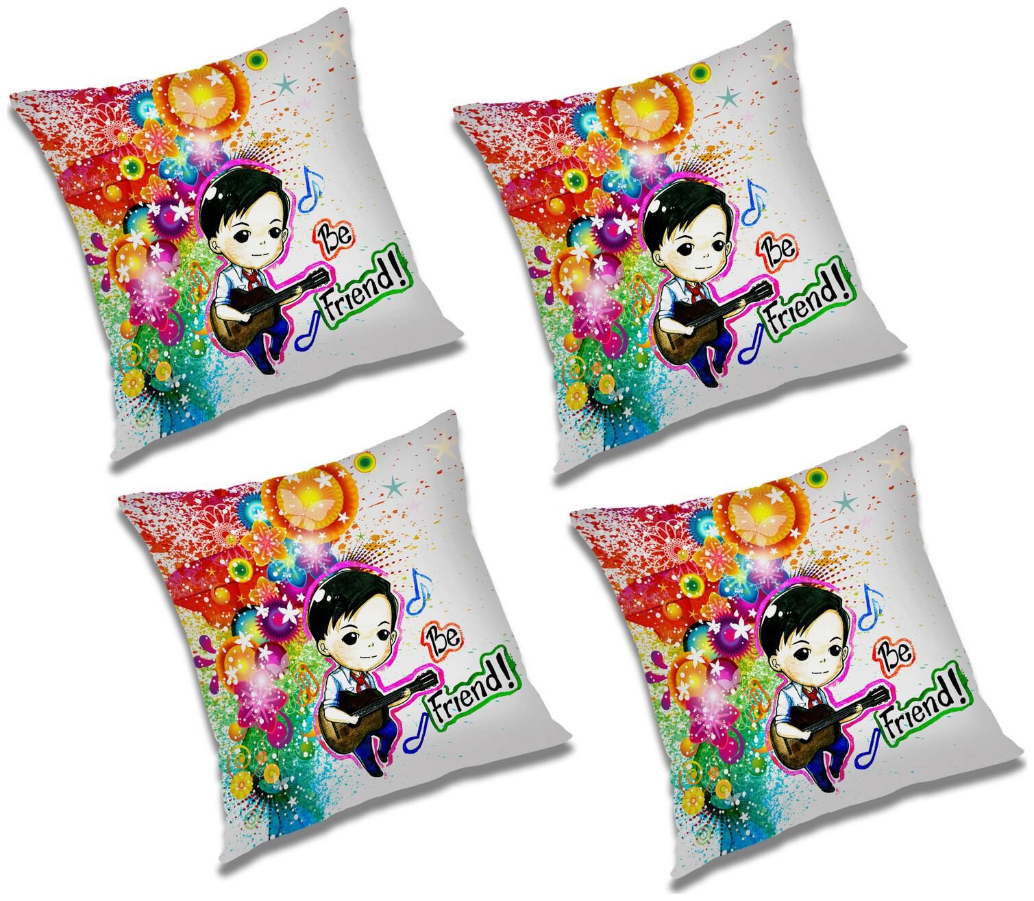 

RADANYA 3D Printed Cushion Cover (Set of 4) 24x24 inch