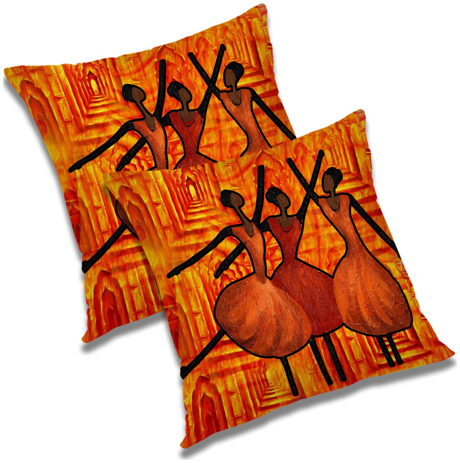 

RADANYA 3D Printed Cushion Cover with Filler Set 18x18 inch
