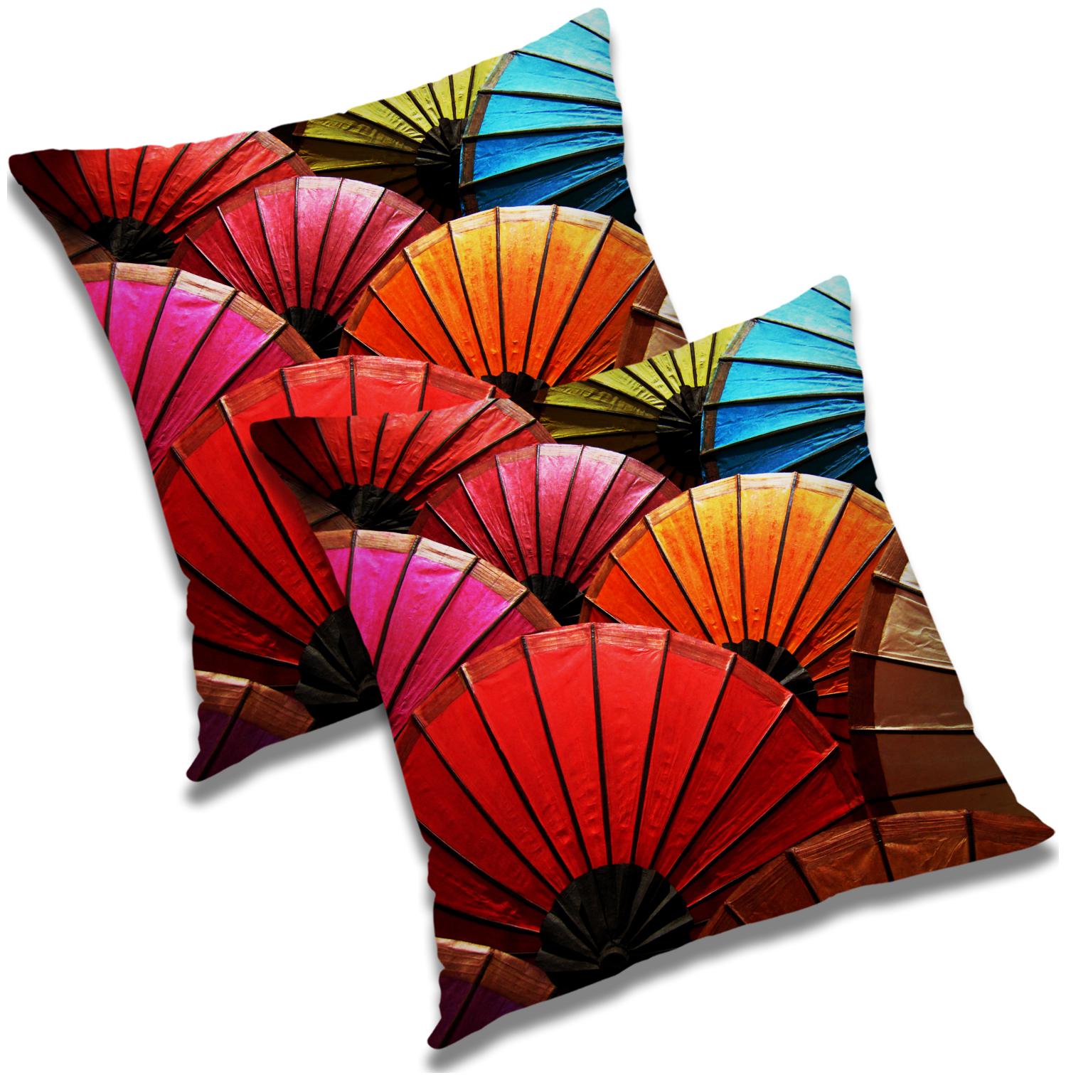 

RADANYA 3D Printed Cushion Cover with Filler Set 18x18 inch