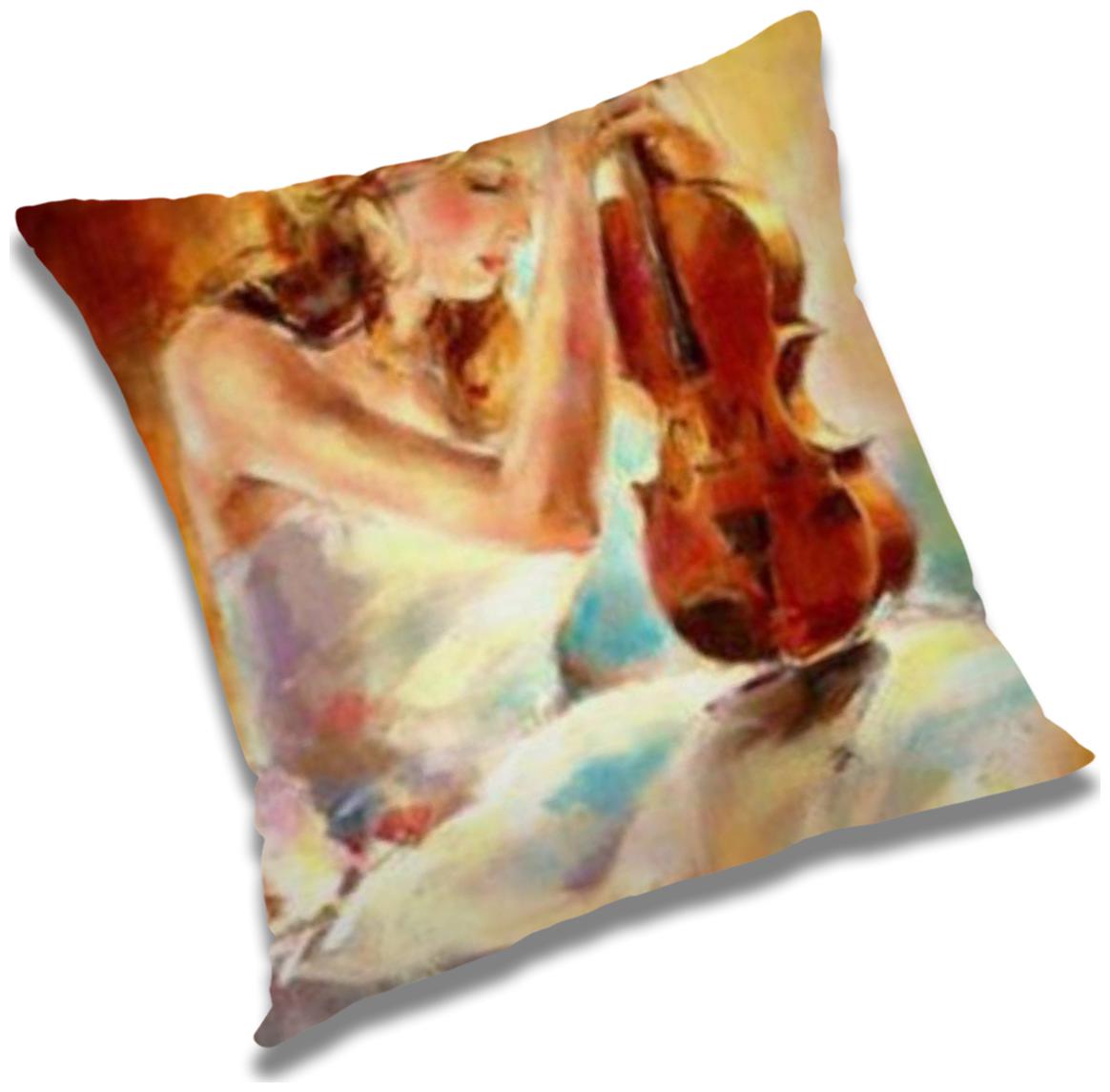

RADANYA 3D Printed Cushion Cover with Filler Set 12X12 inch