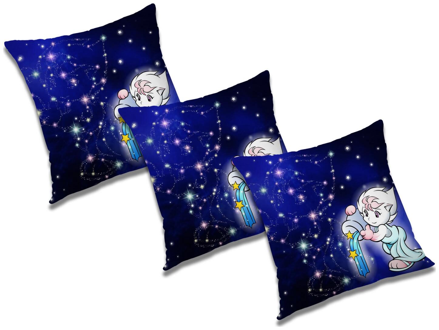 

RADANYA 3d printed Polyester Blue Cushion Cover ( Small Pack of 3 )