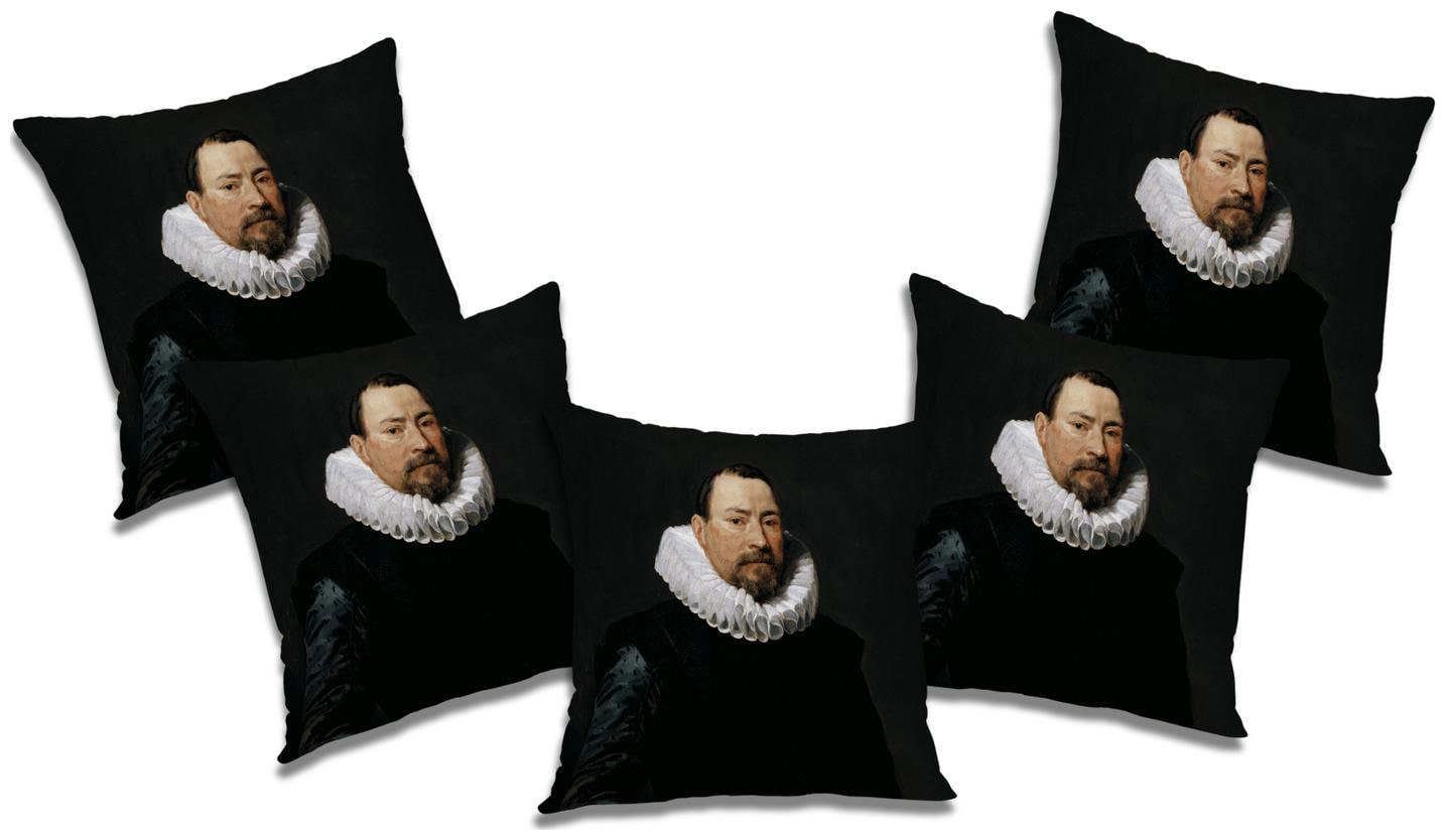 

RADANYA 3d printed Polyester White Cushion Cover ( Regular Pack of 5 )