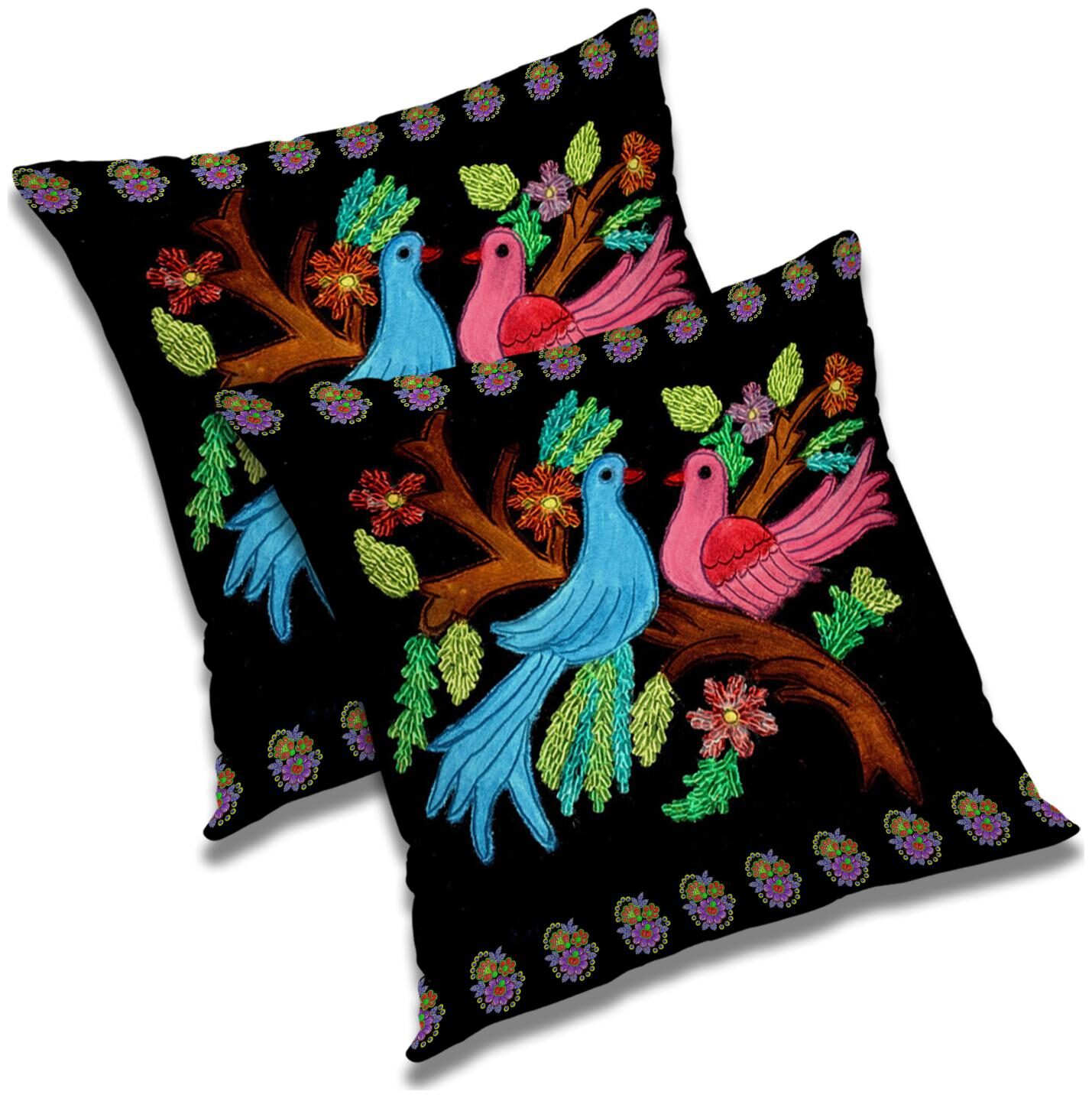

RADANYA 3D Printed Cushion Cover with Filler Set 16x16 inch