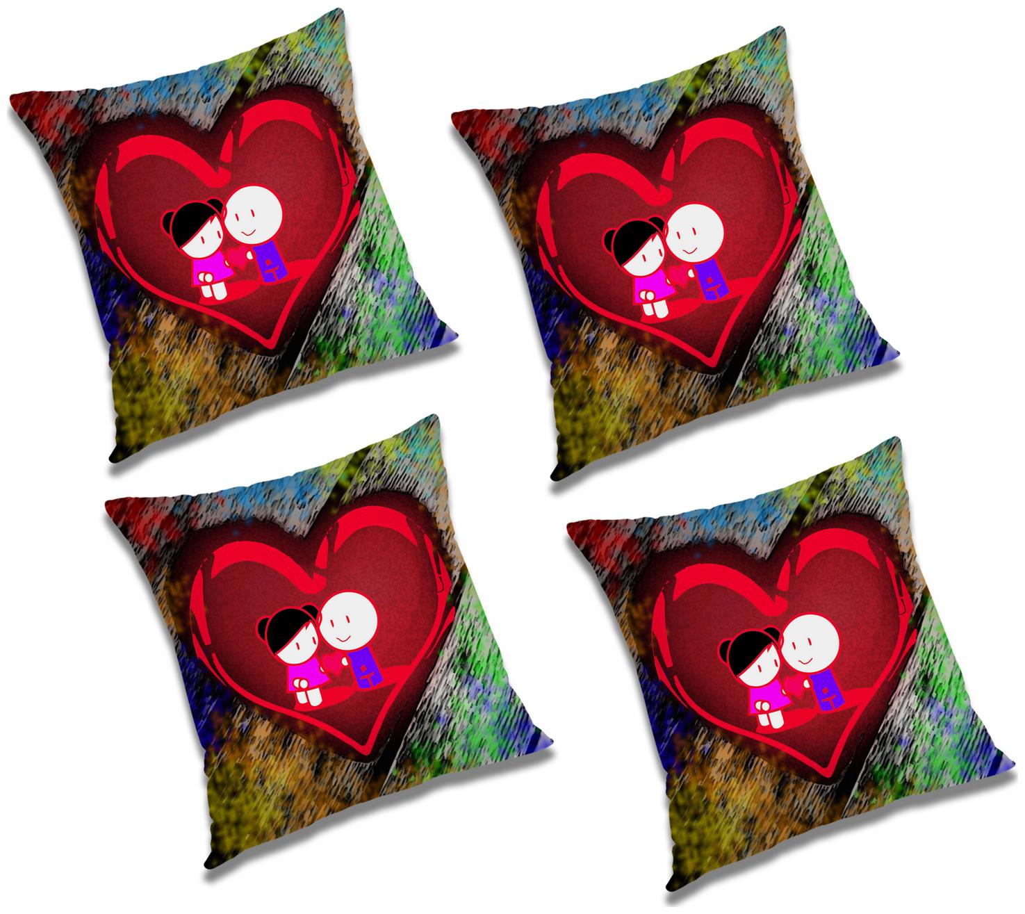 

RADANYA 3D Printed Cushion Cover (Set of 4) 16x16 inch