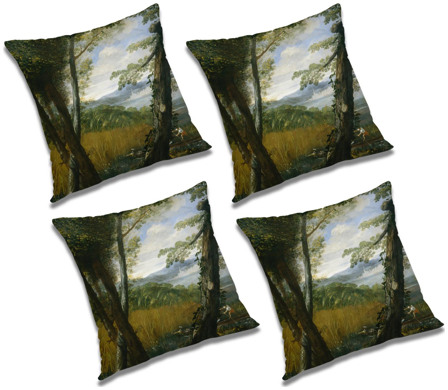 

RADANYA 3D Printed Cushion Cover (Set of 4) 20x20 inch