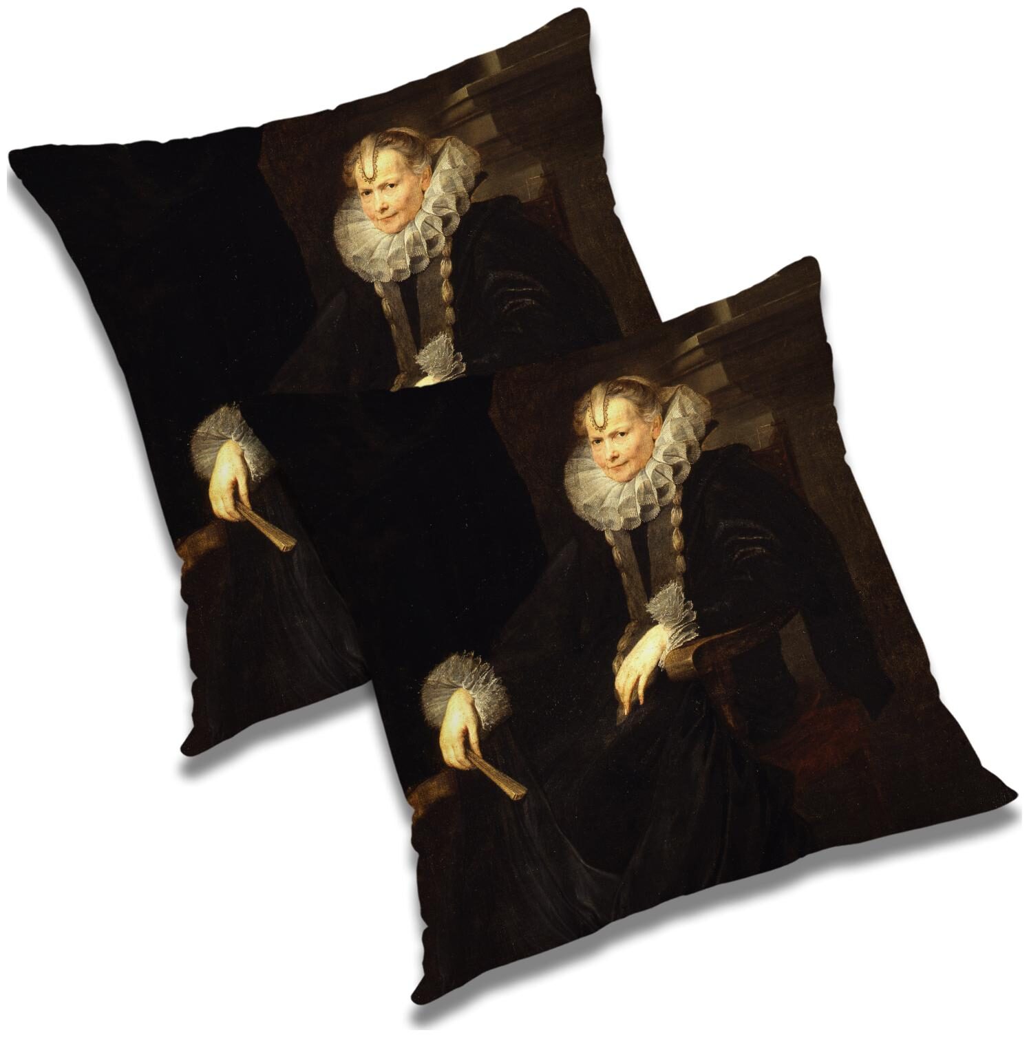 

RADANYA 3D Printed Cushion Cover with Filler Set 24x24 inch