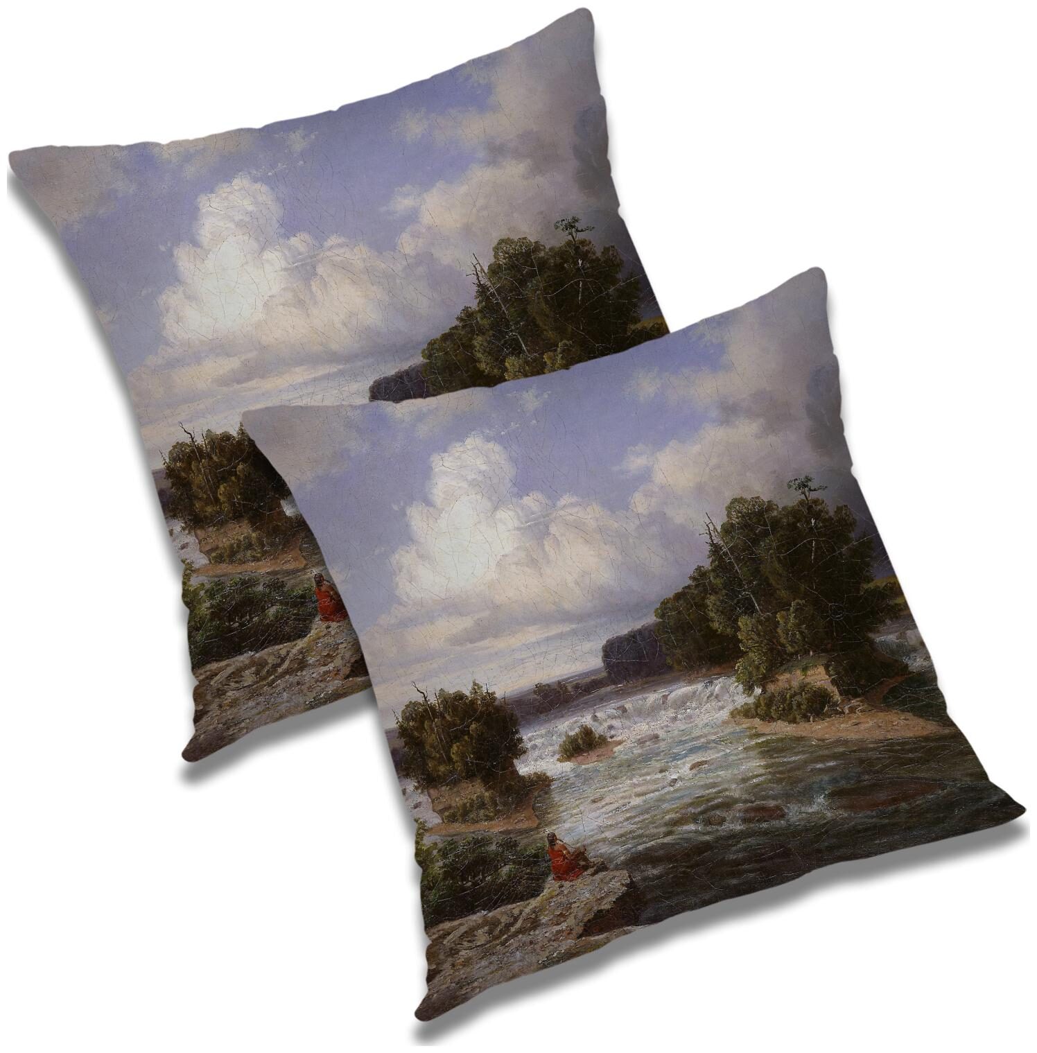 

RADANYA 3D Printed Cushion Cover with Filler Set 16x16 inch