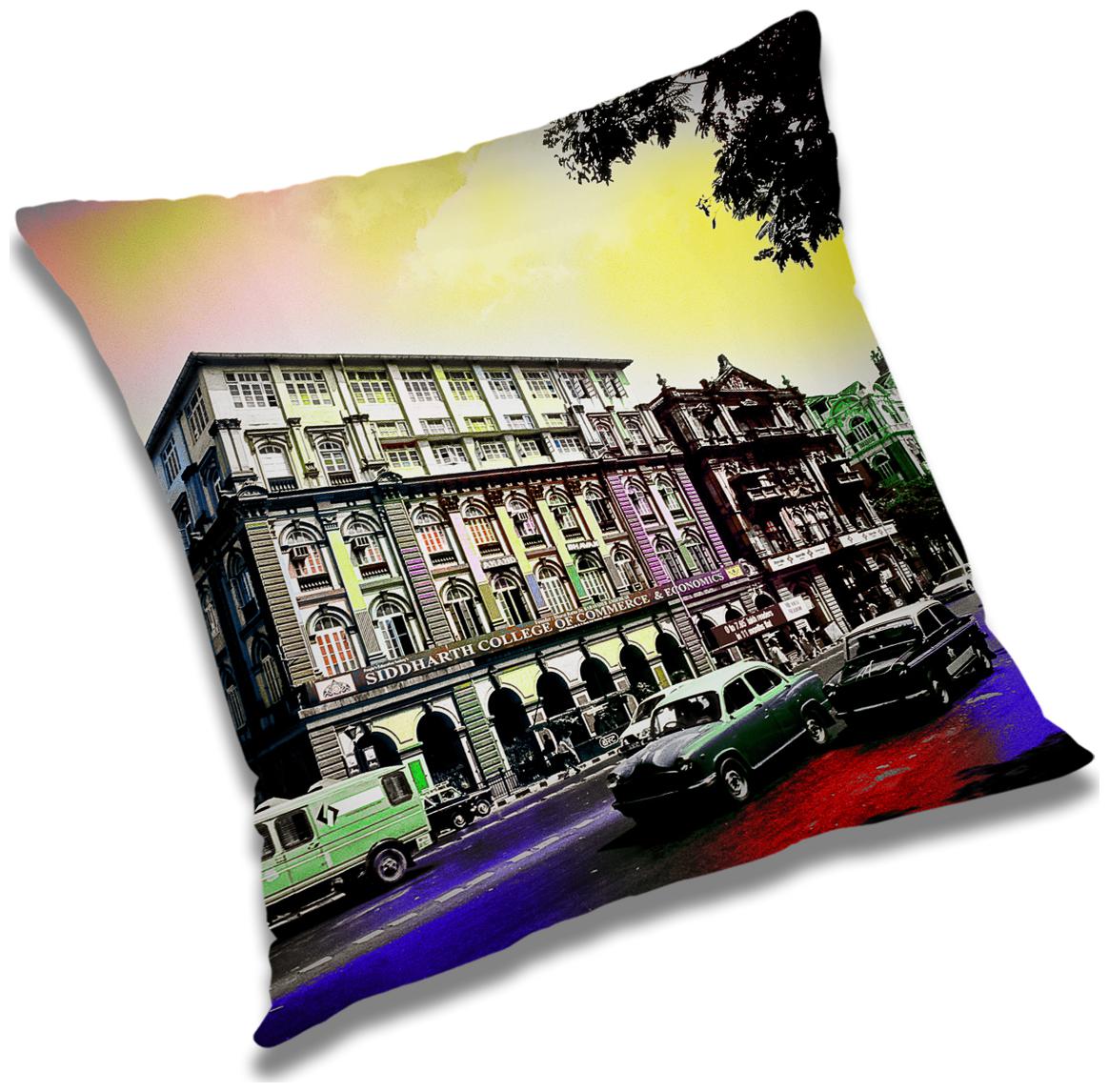 

RADANYA 3d printed Polyester Beige Cushion Cover ( Small Pack of 1 )