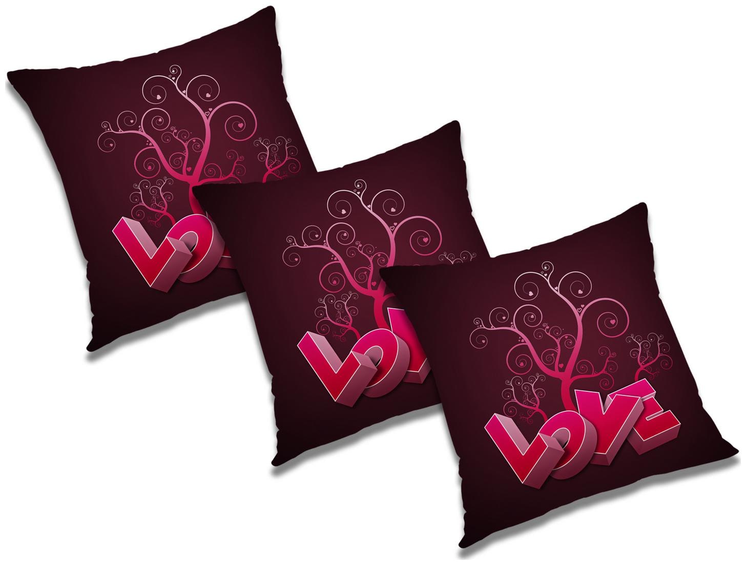 

RADANYA 3D Printed Cushion Cover with Filler (Set of 3) 24x24 inch