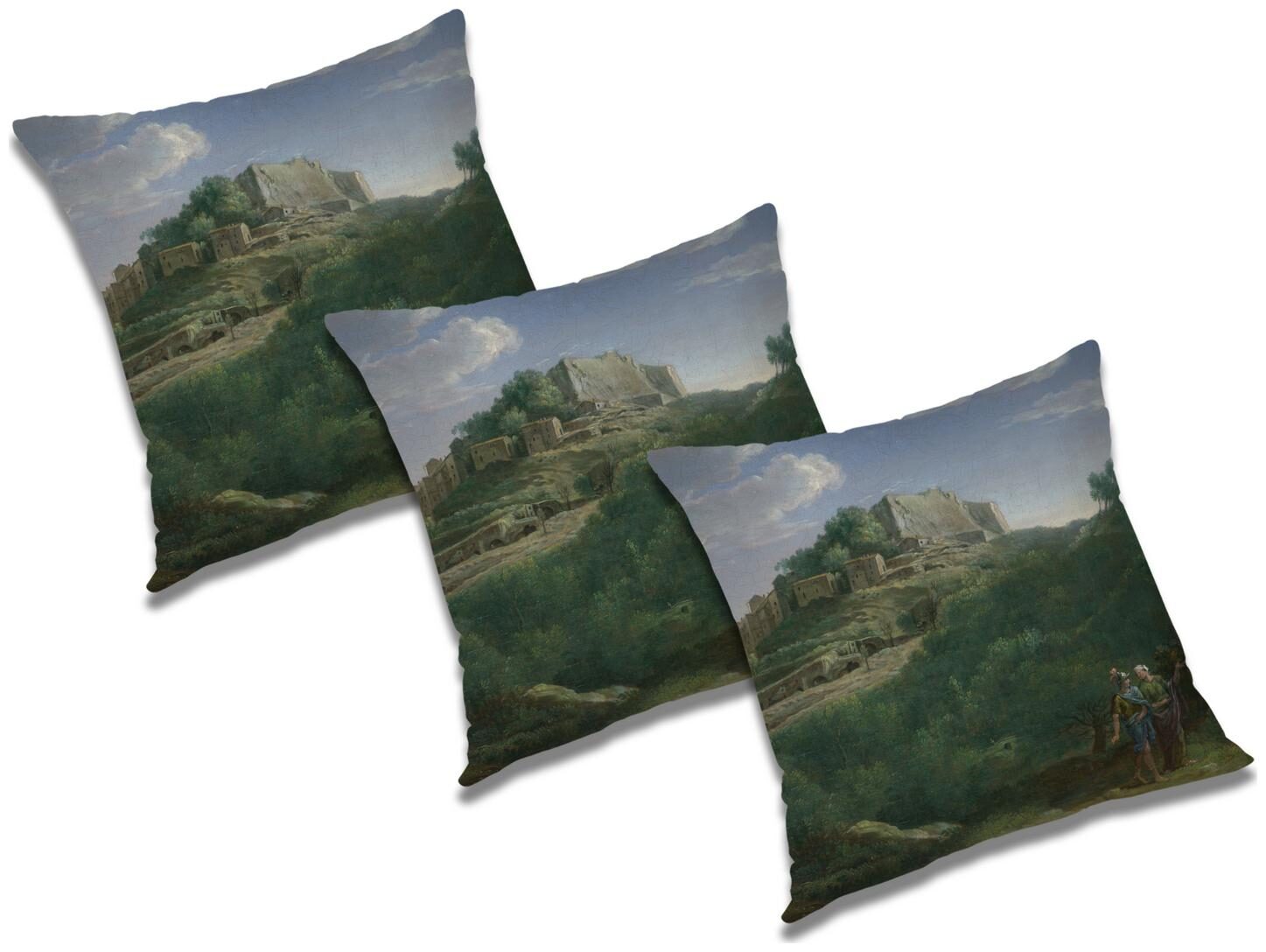 

RADANYA 3D Printed Cushion Cover (Set of 3) 18x18 inch