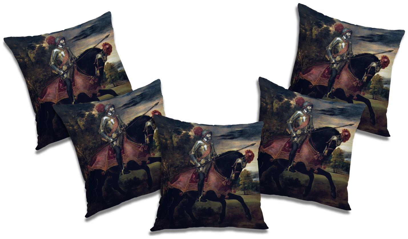 

RADANYA 3D Printed Cushion Cover (Set of 5) 12X12 inch