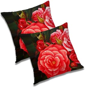 RADANYA 3D Printed Cushion Cover with Filler Set 16x16 inch