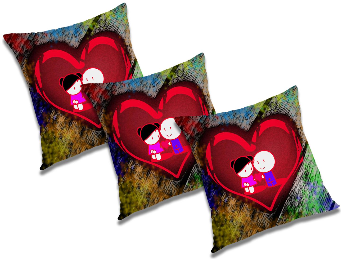 

RADANYA 3D Printed Cushion Cover (Set of 3) 24x24 inch