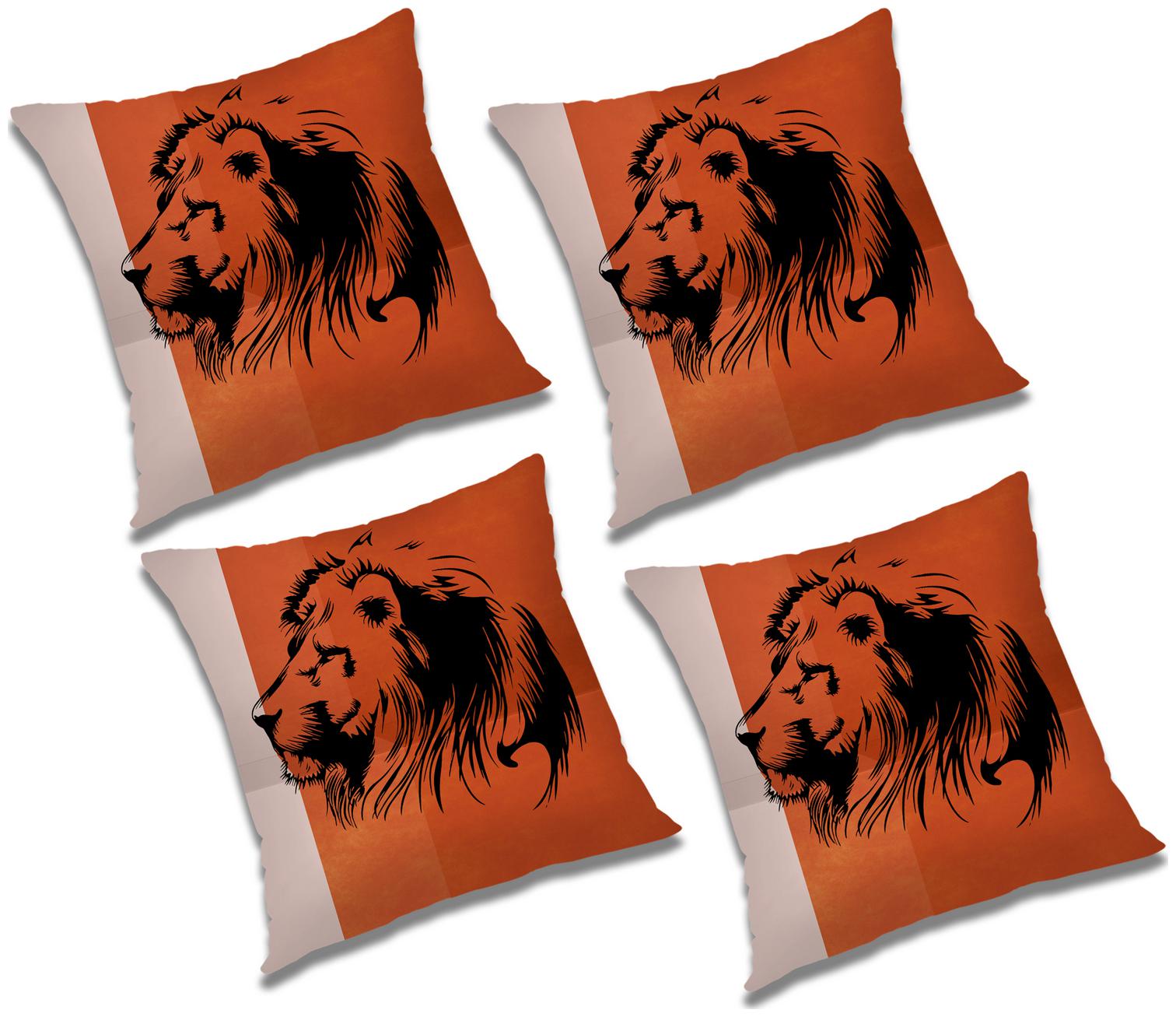 

RADANYA 3D Printed Cushion Cover with Filler (Set of 4) 20x20 inch