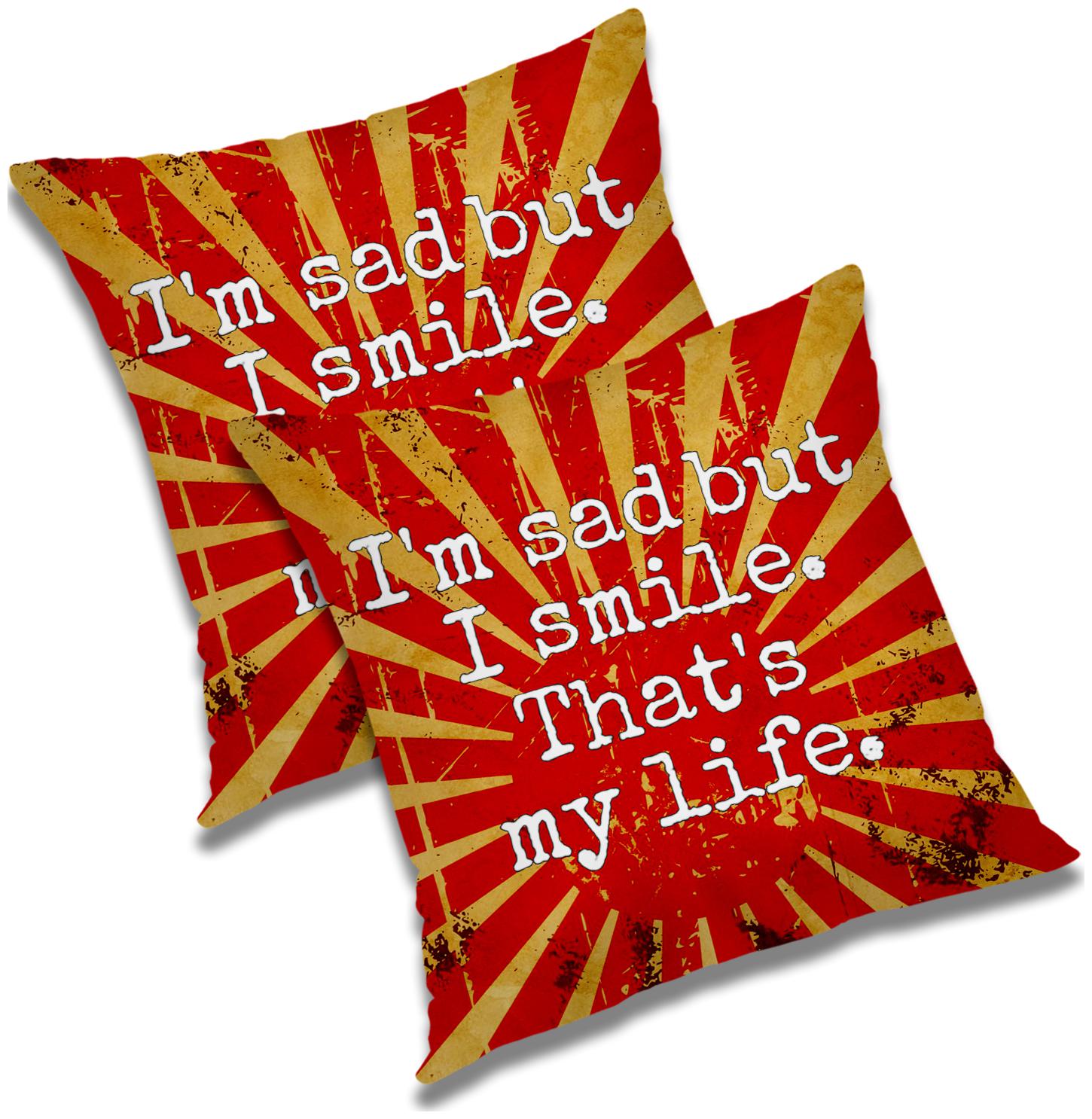 

RADANYA 3D Printed Cushion Cover with Filler Set 18x18 inch