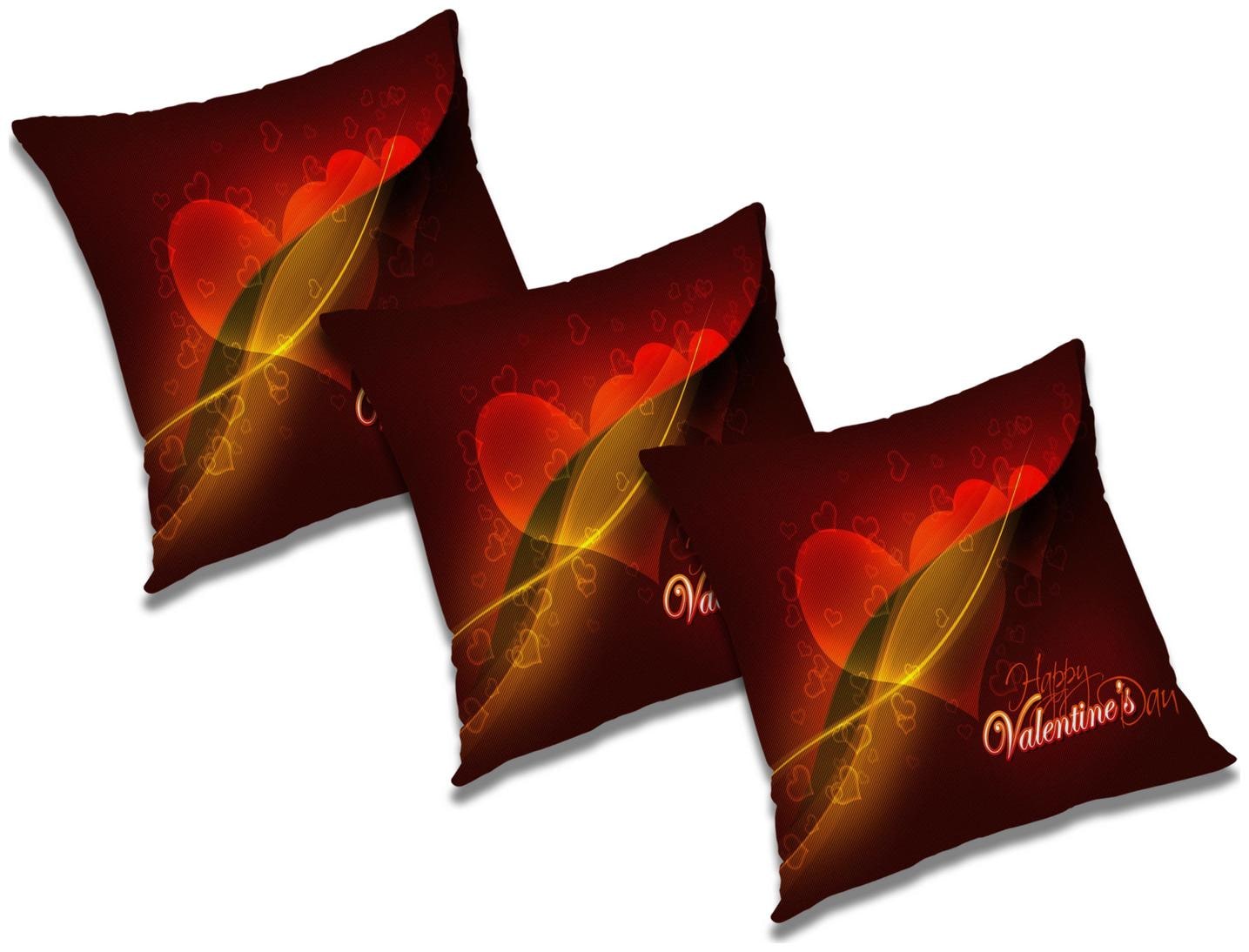 

RADANYA 3D Printed Cushion Cover with Filler (Set of 3) 20x20 inch