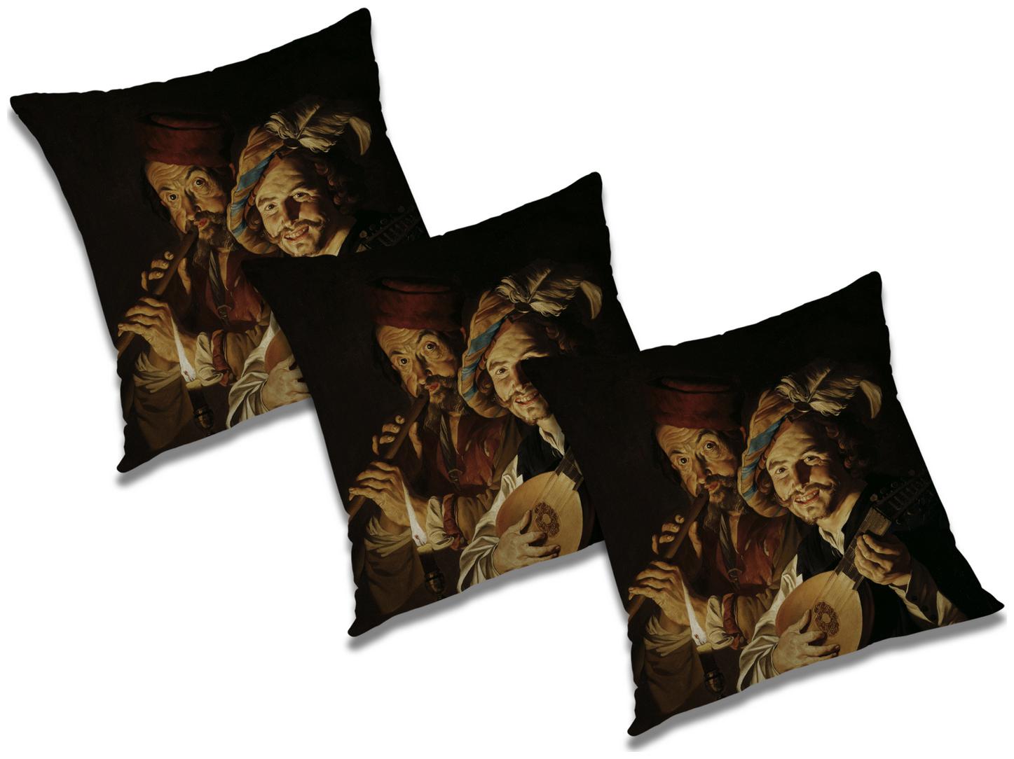 

RADANYA 3d printed Polyester White Cushion Cover ( Large Pack of 3 )