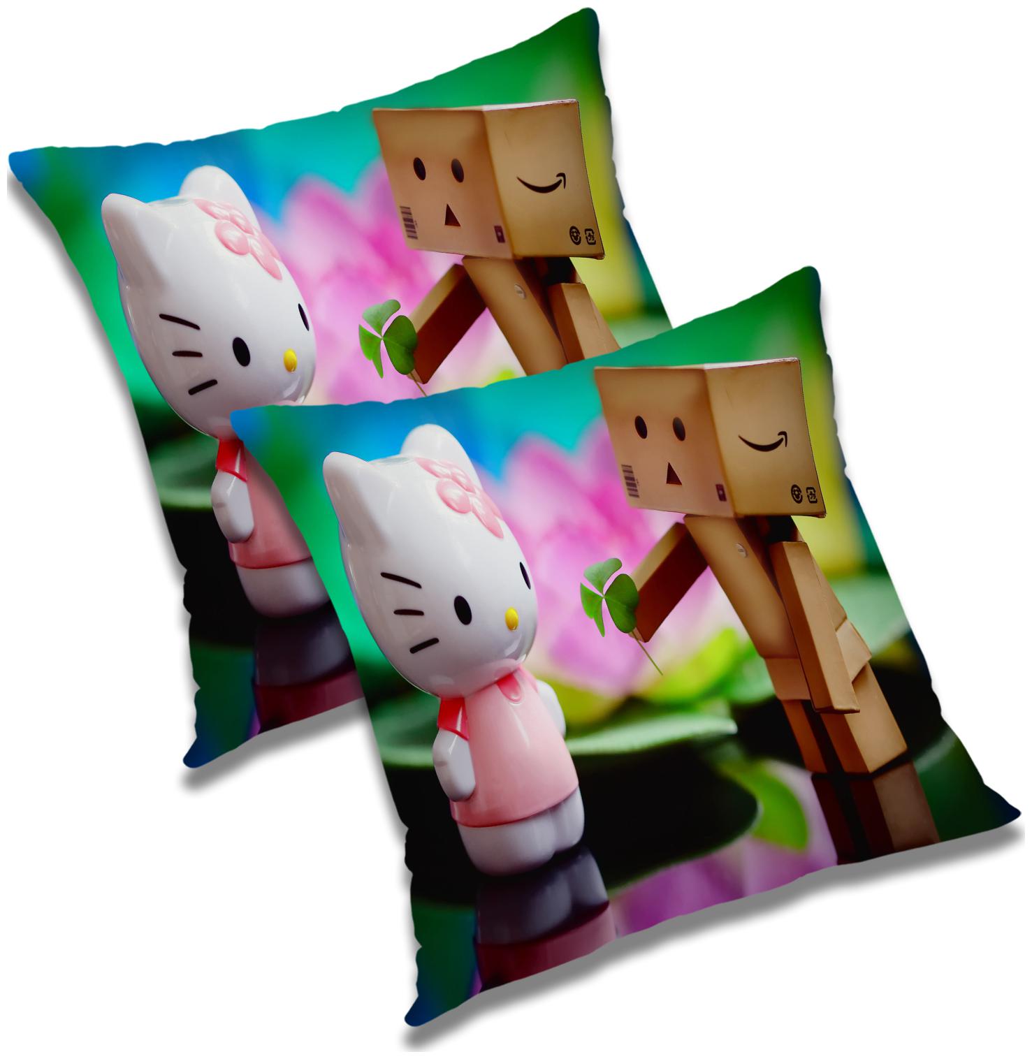 

RADANYA 3D Printed Cushion Cover with Filler Set 18x18 inch