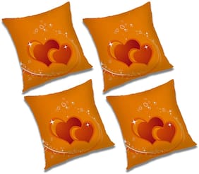 RADANYA 3D Printed Cushion Cover with Filler (Set of 4) 20x20 inch