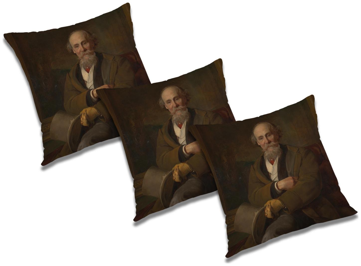 

RADANYA 3D Printed Cushion Cover with Filler (Set of 3) 18x18 inch
