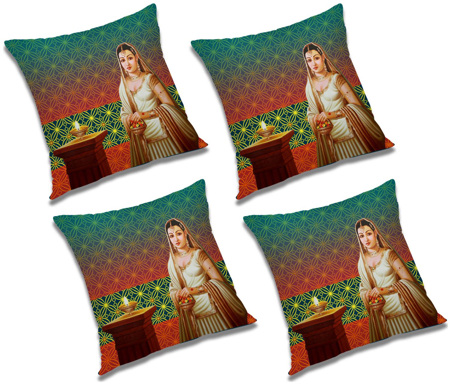 

RADANYA 3D Printed Cushion Cover (Set of 4) 20x20 inch