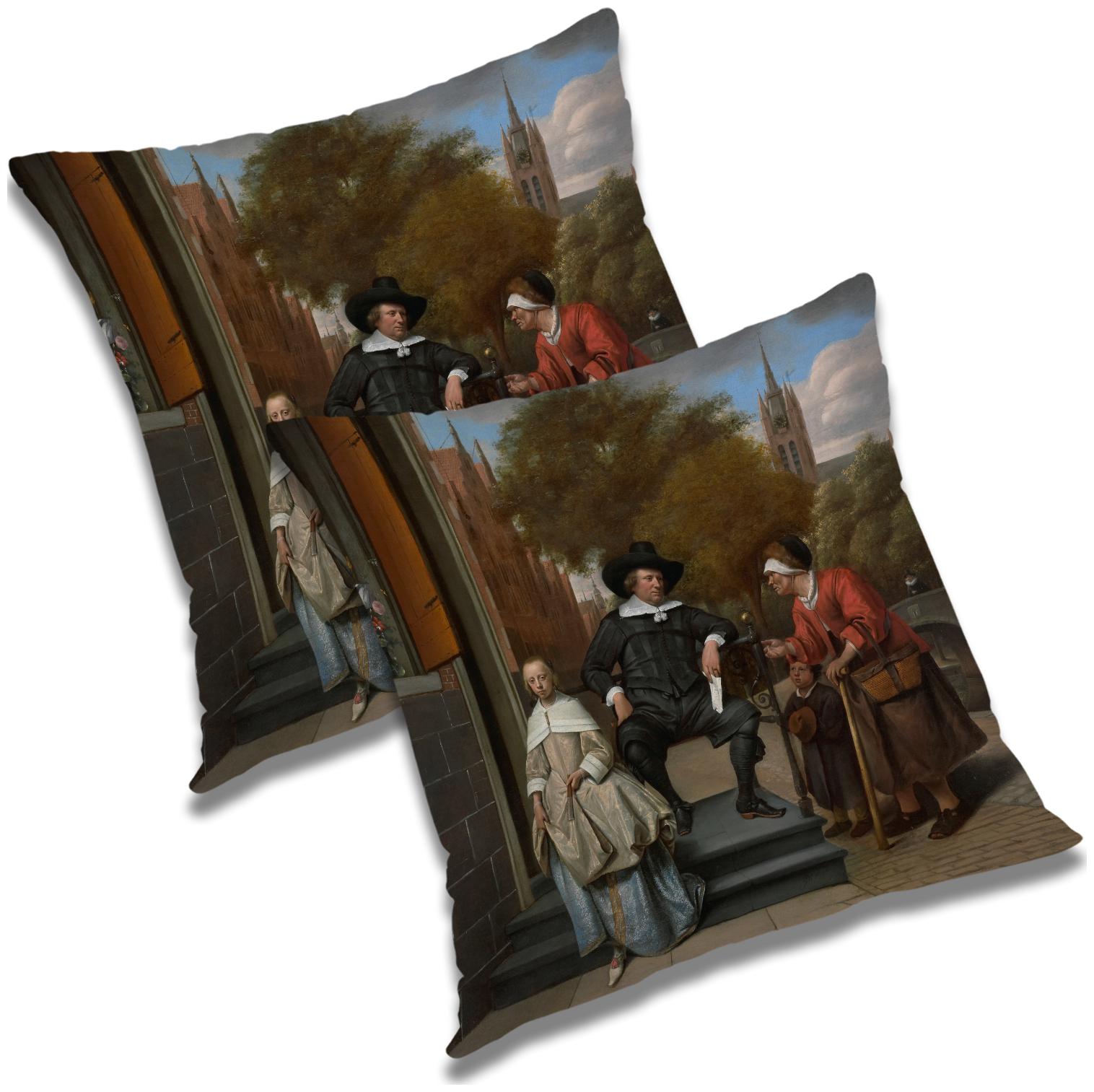 

RADANYA 3D Printed Cushion Cover with Filler Set 12X12 inch