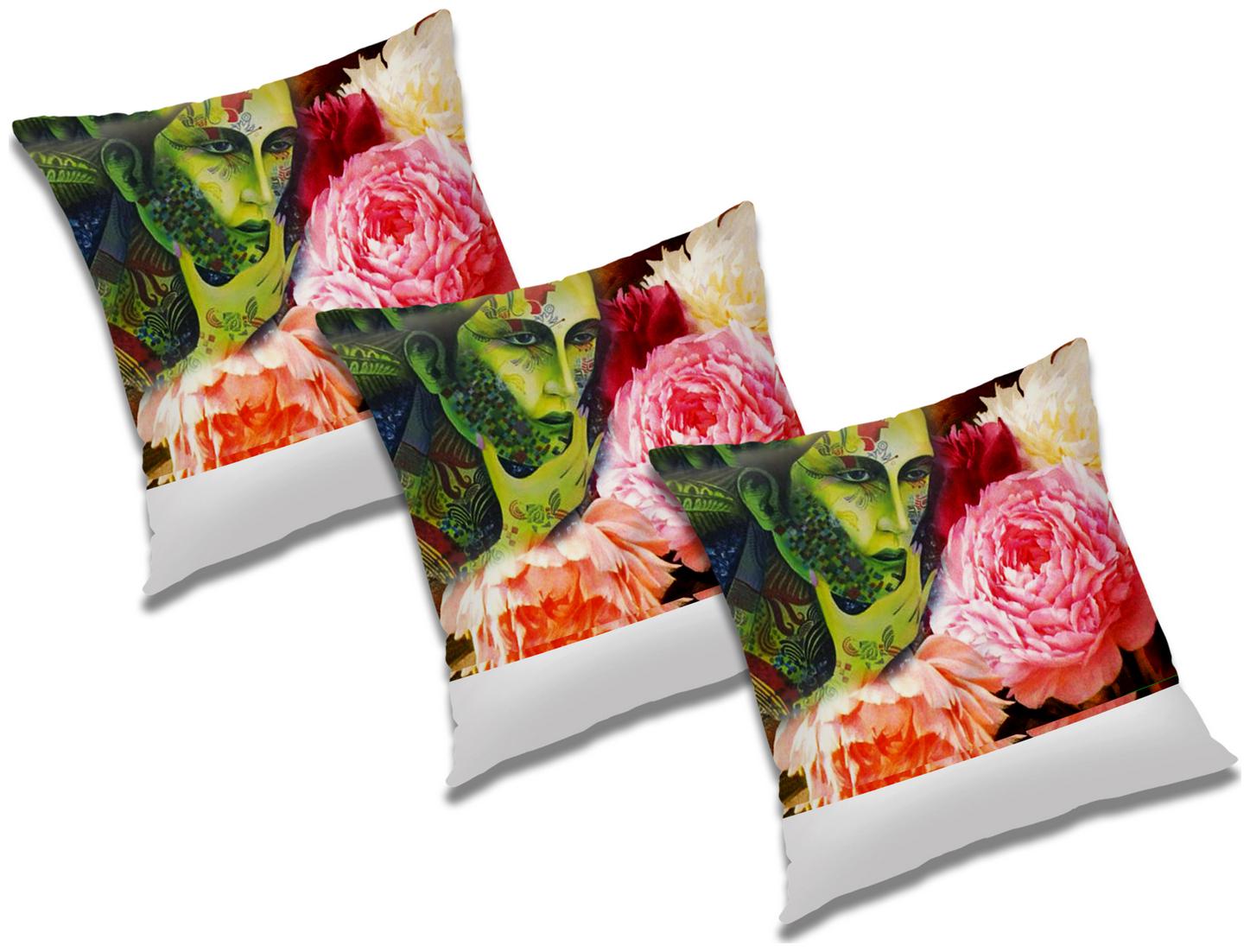 

RADANYA 3D Printed Cushion Cover (Set of 3) 20x20 inch
