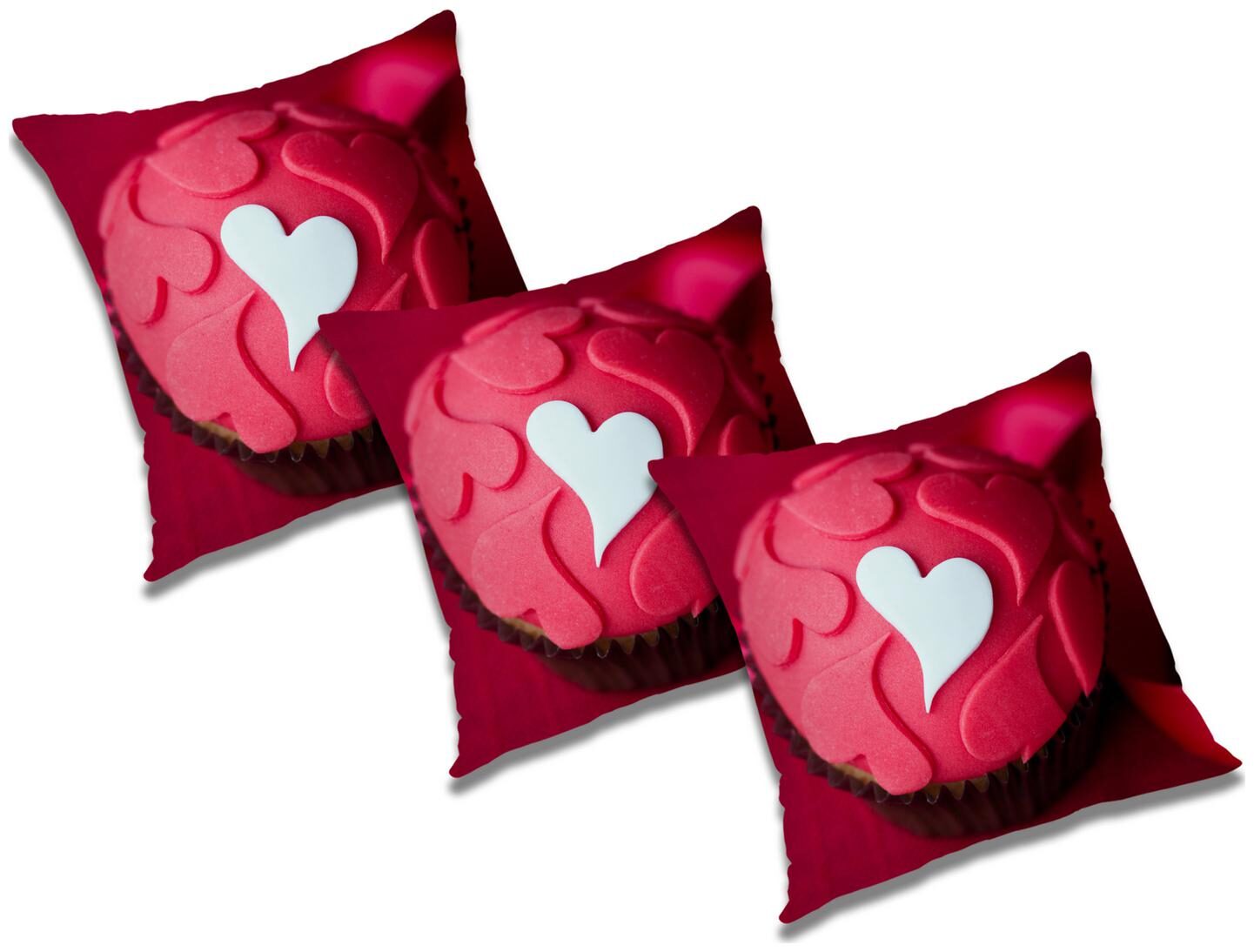 

RADANYA 3d printed Polyester White Cushion Cover ( Large Pack of 3 )