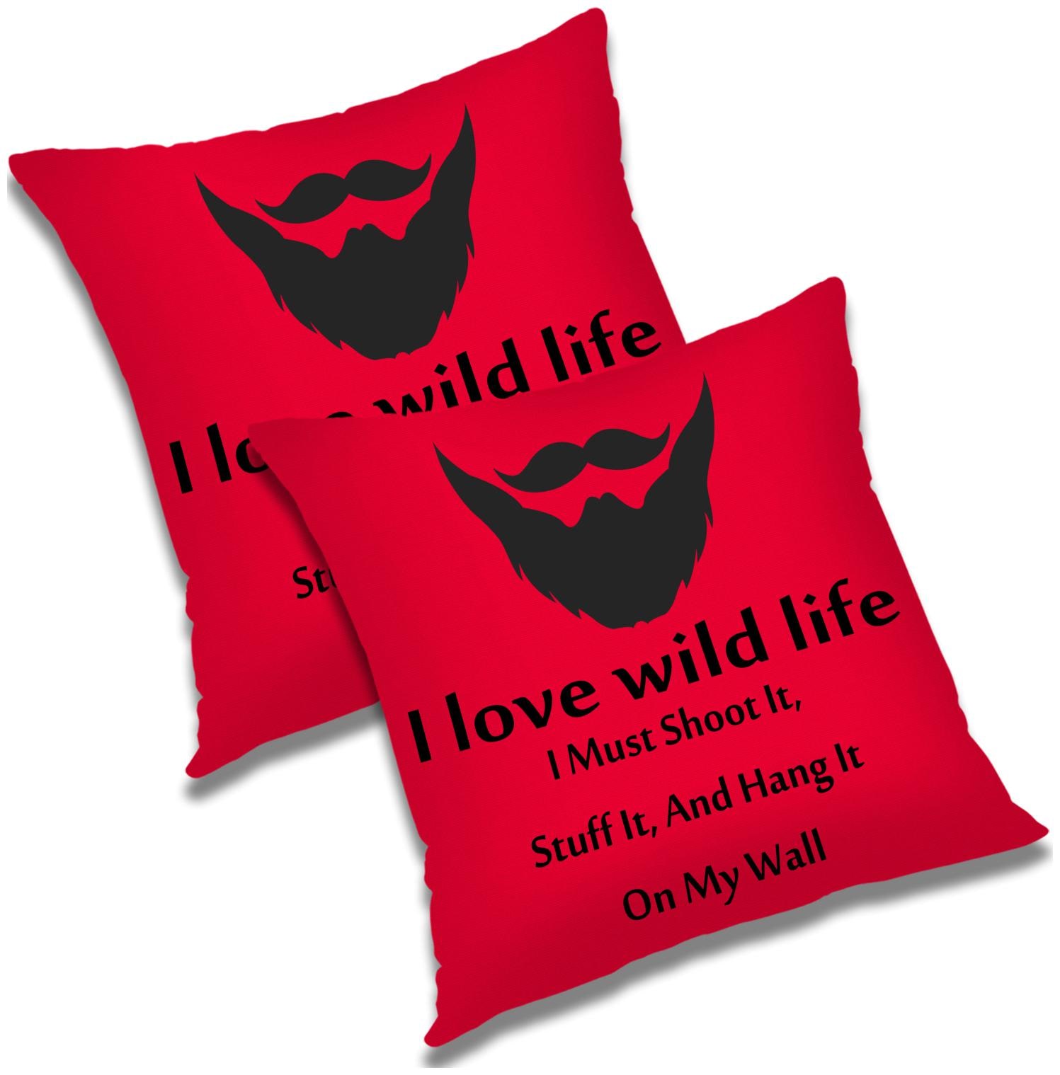 

RADANYA 3d printed Polyester Pink Cushion Cover ( Small Pack of 2 )