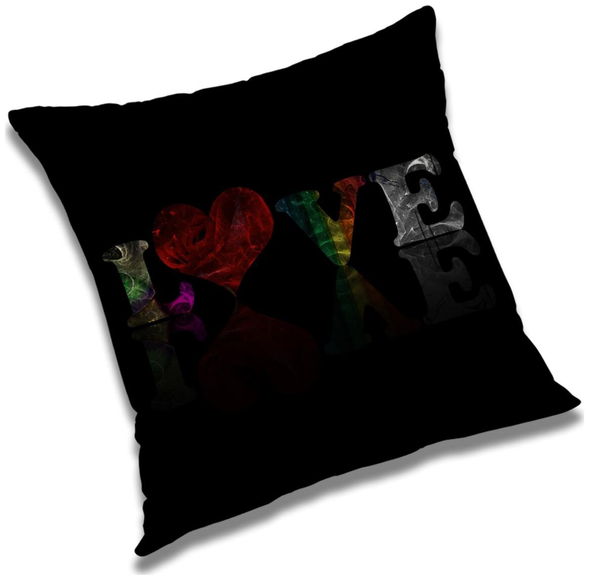 

RADANYA 3d printed Polyester Black Cushion Cover ( Large Pack of 1 )