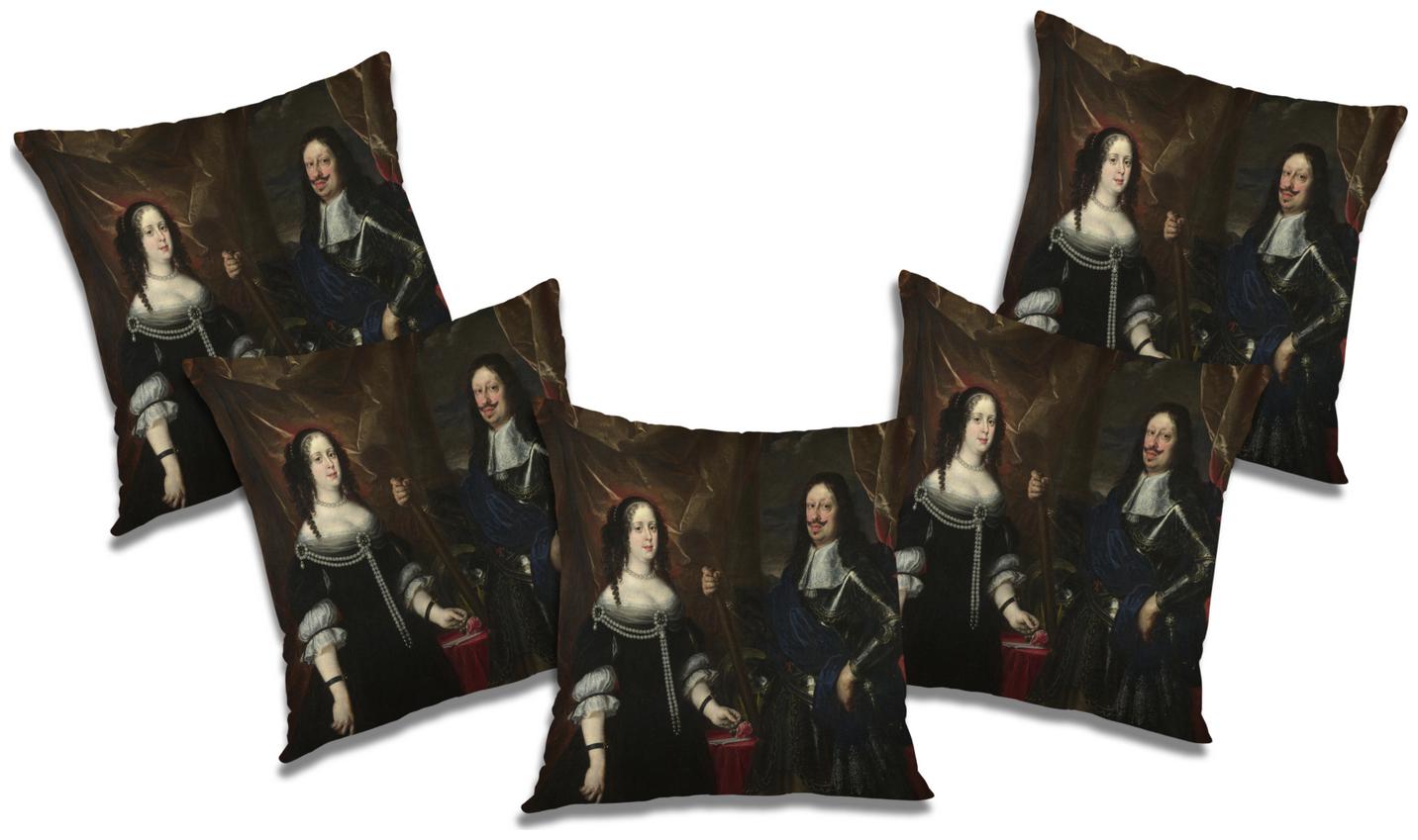 

RADANYA 3D Printed Cushion Cover with Filler (Set of 5) 12X12 inch